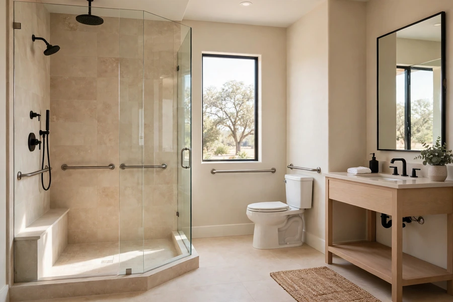 ADA accessible bathroom remodeling Conroe TX