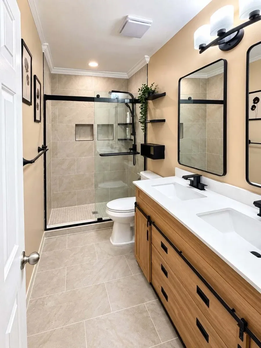 Toilet Installation — Our Crew at Work — bathroom remodeling Conroe TX