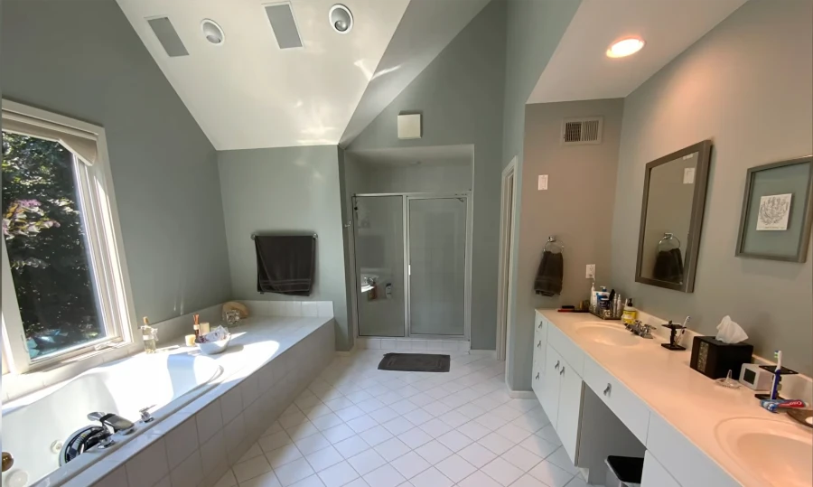 Before bathroom remodeling