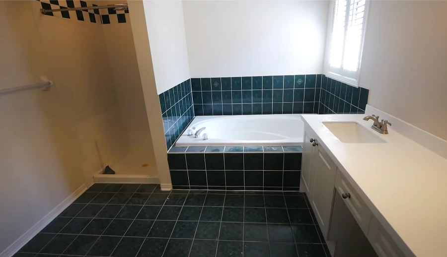 Before bathroom remodeling